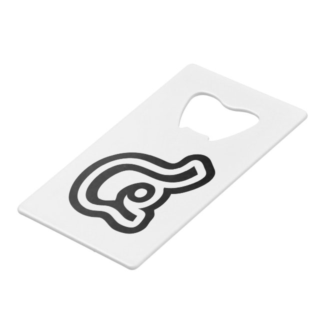 Thailand Number 4 / Four / ๔ (See/Si) Thai Script (Front Angled)