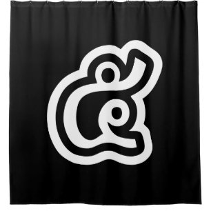 Thailand Number 5 / Five / ๕ (Haa/Ha) Thai Script Shower Curtain