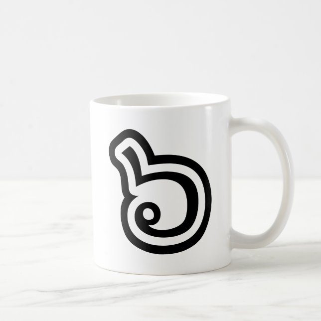 Thailand Number 6 / Six / ๖ (Ho/Hok) Thai Language Coffee Mug (Right)