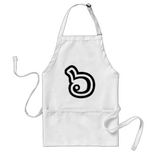 Thailand Number 6 / Six / ๖ (Ho/Hok) Thai Language Standard Apron