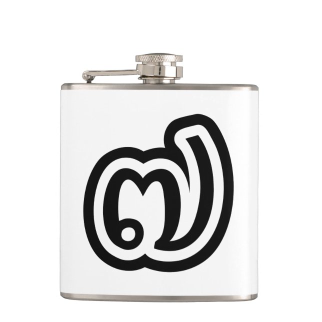 Thailand Number 7 / Seven / ๗ (Jed/Chet) Thai Hip Flask (Front)