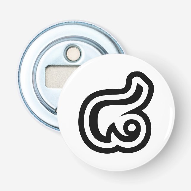 Thailand Number 8 / Eight / ๘ (Bad/Paet) Thai Bottle Opener (Front)