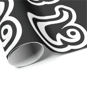 Thailand Number 8 / Eight / ๘ (Bad/Paet) Thai Wrapping Paper