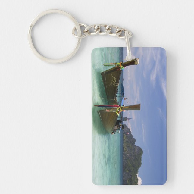 Thailand, Phi Phi Don Island, Yong Kasem beach, Key Ring (Front)