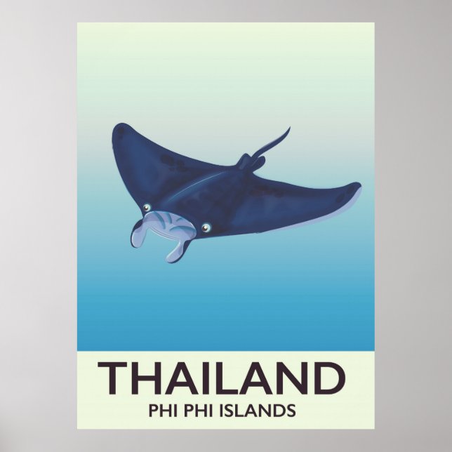 Thailand Phi Phi Islands Travel poster (Front)