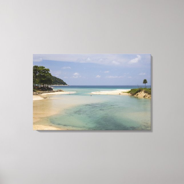 Thailand, Phuket, Nai Harn beach. Canvas Print (Front)