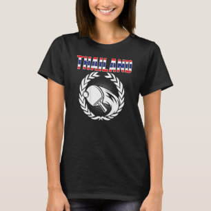 Thailand Ping Pong Thai Table Tennis Team Suppor T-Shirt