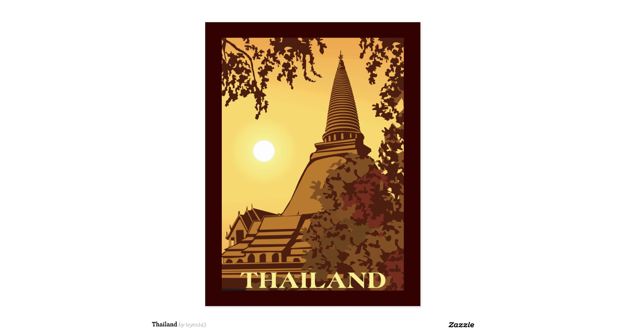 Thailand Postcard Zazzle Thailand Postcard Zazzle