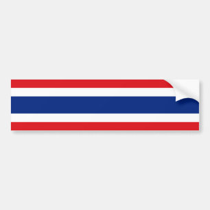 Thailand Red White Blue Bumper Sticker