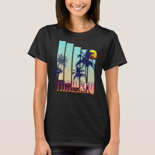 Thailand Retro Vintage Style Palm Tree T-Shirt