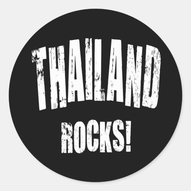 Thailand Rocks! Classic Round Sticker (Front)