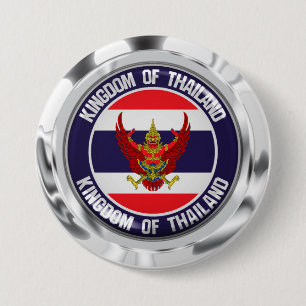 Thailand Round Emblem 7.5 Cm Round Badge