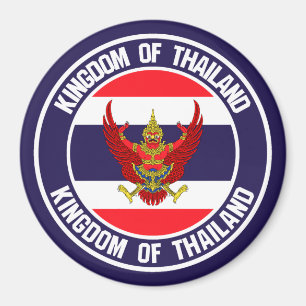 Thailand Round Emblem Magnet