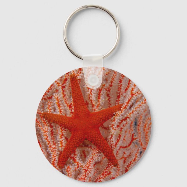 Thailand, Sea Star Aka Starfish Key Ring (Front)