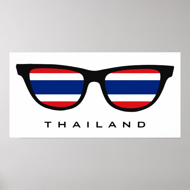 Thailand Shades custom text & colour poster (Front)