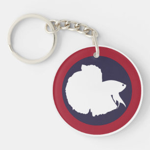 Thailand Siamese fighting fish Betta Thai National Key Ring