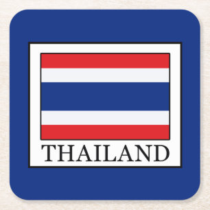Thailand Square Paper Coaster