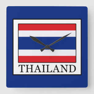 Thailand Square Wall Clock