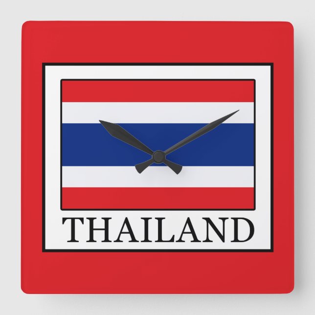 Thailand Square Wall Clock (Front)