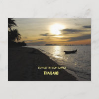 Thailand Sunset in Koh Samui island