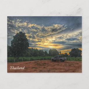 Thailand Sunset Postcard