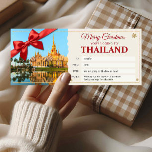 Thailand Surprise Trip Gift Ticket Card