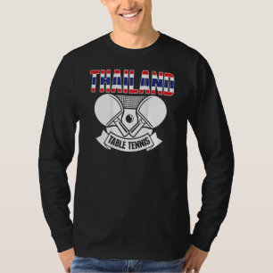 Thailand Table Tennis Support Thai Ping Pong Tea T-Shirt