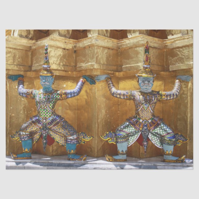 thailand temple guards tissue paper (Front)