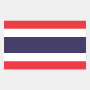 Thailand - Thai Flag Rectangular Sticker