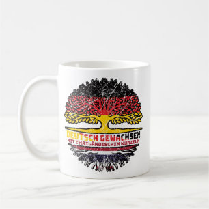 Thailand Thailändisch Deutsch Deutschland Baum Coffee Mug