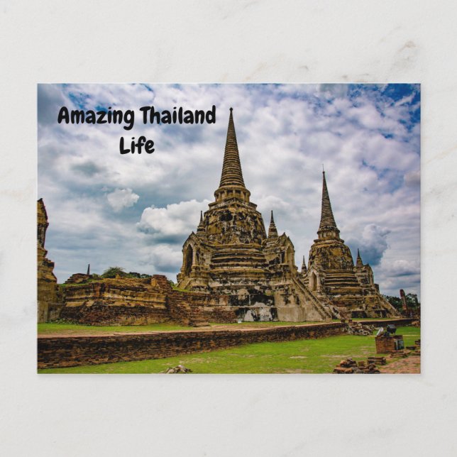 Thailand Travel Holiday Asian Tourism Postcard (Front)