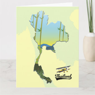 Thailand Travel map Card