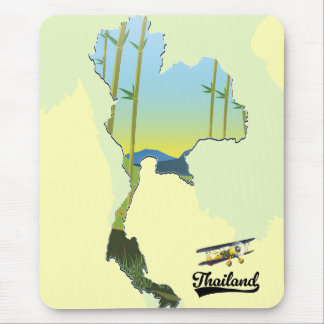 Thailand Travel map Mouse Mat