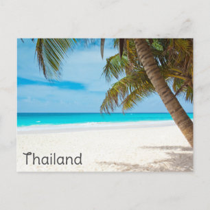 Thailand Tropical Beach Ocean Palm Tree Travel Postcard
