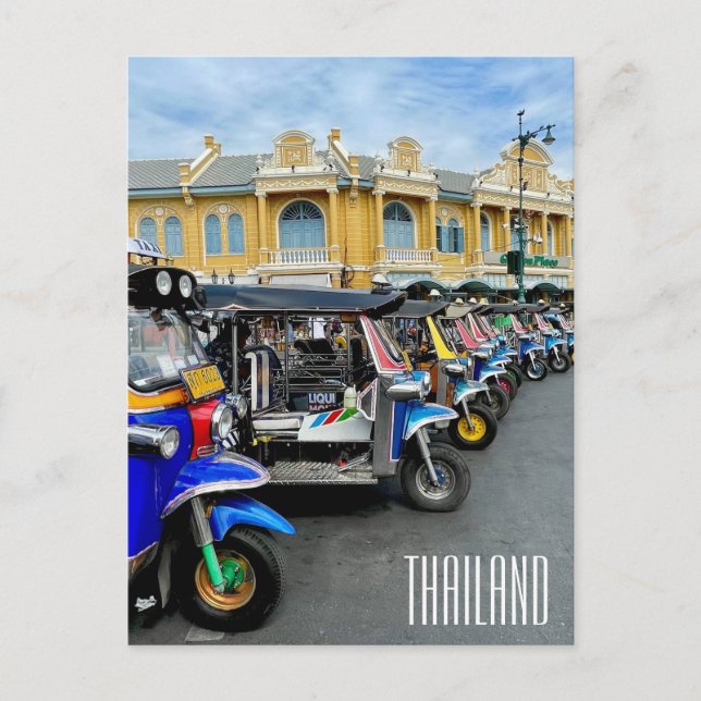 thailand tuk tuk postcard (Front)
