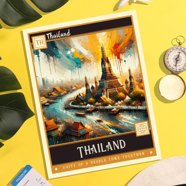 Thailand | Vintage Painting Postcard (Creator Uploaded)
