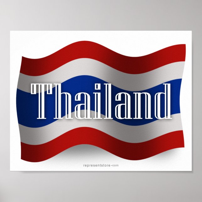 Thailand Waving Flag Poster (Front)