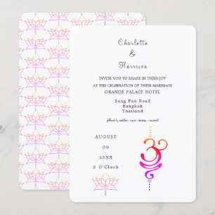 Thailand Wedding Destination Invitation