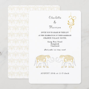 Thailand Wedding Destination Invitation