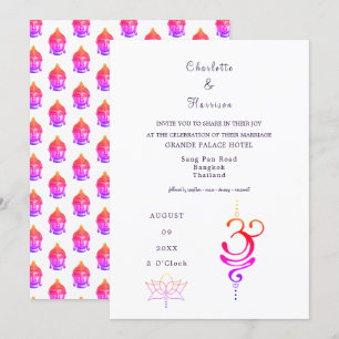 Thailand Wedding Destination Invitation