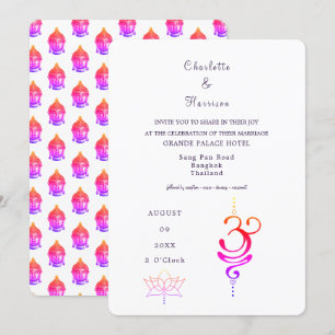 Thailand Wedding Destination Invitation