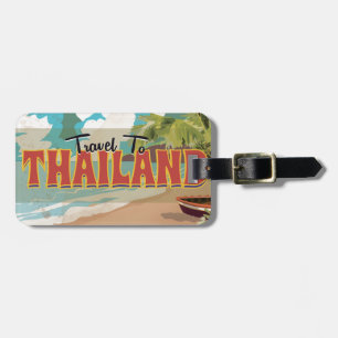Thailand Wedding Travel poster Luggage Tag