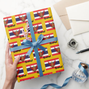 Thailand Wrapping Paper, Thai Flag patriotic Paper