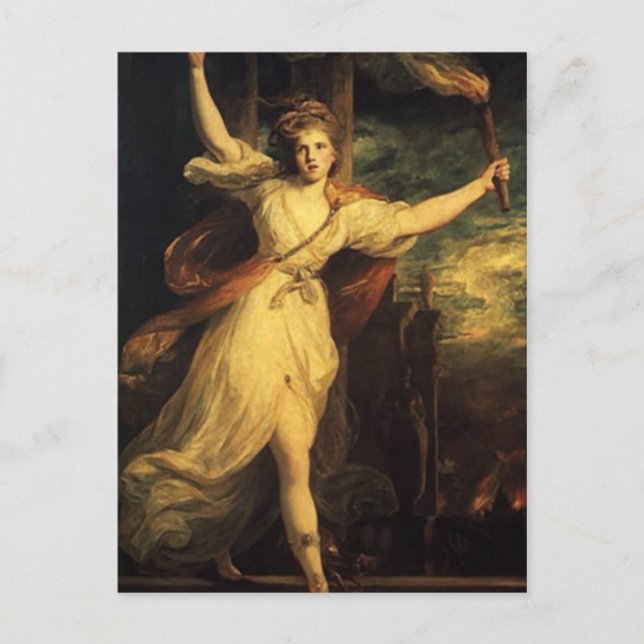 Thais of Ahens with Tourch By Joshua Reynolds Postcard (Front)