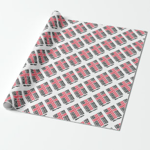 Thak You Cross Art Christian Wrapping Paper