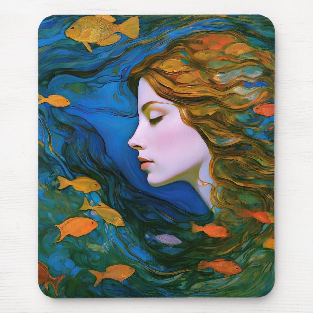 “Thalassa” - Women In Water Mouse Mat (Front)