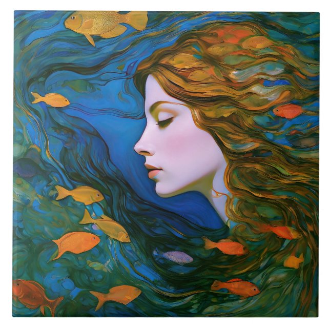 “Thalassa” - Women In Water Tile (Front)