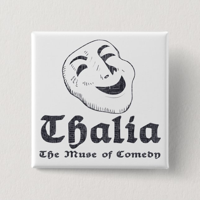 Thalia 15 Cm Square Badge (Front)