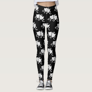 Thalia and Melpomene (Laughing and Weeping Mask) Leggings