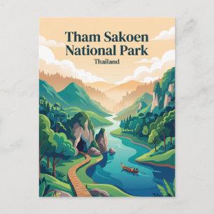 Tham Sakoen National Park Thailand Postcard